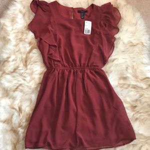 Forever 21 rust color mini dress NWT